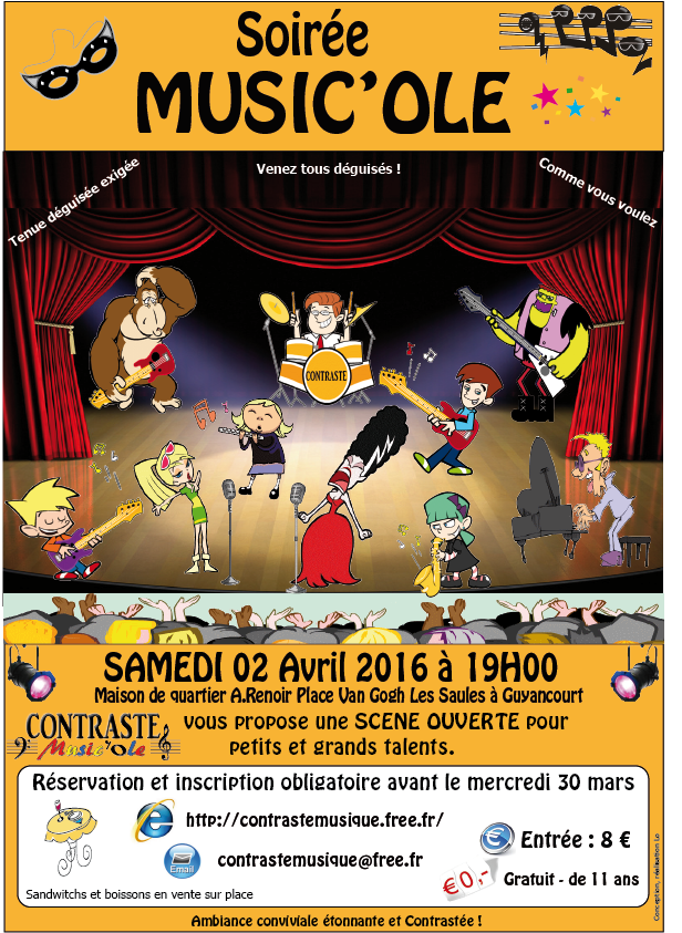 affiche Musicole spectacle 2016V1
